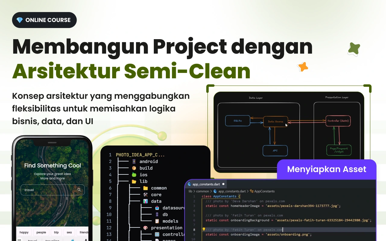 Foto kelas Build Photo Idea App with Flutter